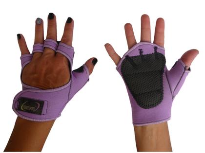Imagem de Luva para Academia Luva com Polegar de Neoprene Lilás