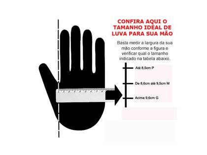 Imagem de Luva para Academia Luva com Polegar de Neoprene Vermelho