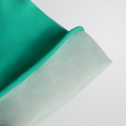 Imagem de Luva para Limpeza SOFT Médio Verde Látex Flocado e Antiderrapante