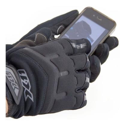 Imagem de Luva para motociclista x11 modelo  fit x com sistema touch screen dedo indicador