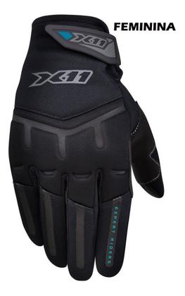 Imagem de Luva para motociclista x11 modelo  fit x com sistema touch screen dedo indicador