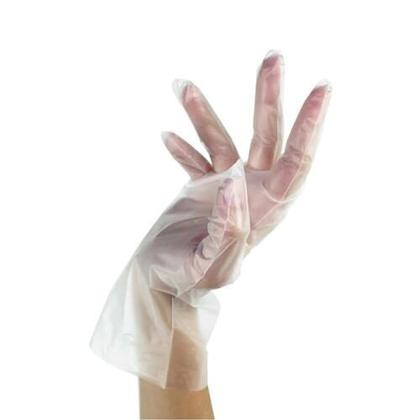 Imagem de Luva Plástica ViniFlex VABENE Descartável Sem Pó caixa com 100 unidades - Tamanhos P M G