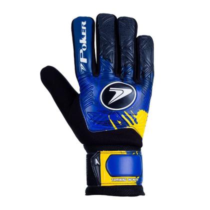 Imagem de Luva Poker Futebol de Campo Training Infinity 01130 - Preto/Azul/Amarelo