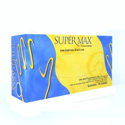 Imagem de Luva proc. com po premium quality supermax cx com 100un