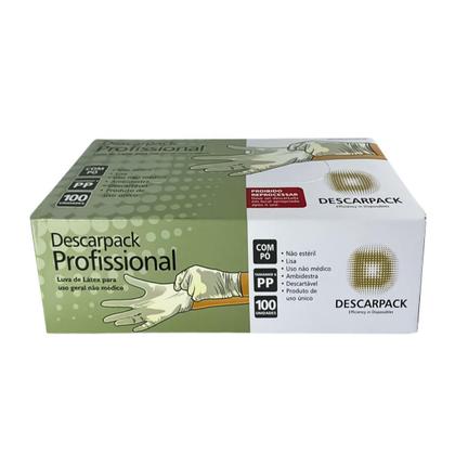Imagem de Luva Procedimento Não Cirúrgico Látex Pó Descarpack 100Un
