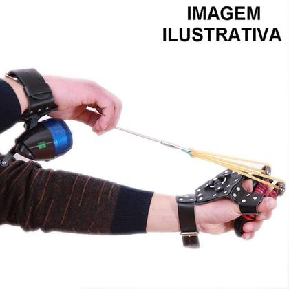 Imagem de Luva Protetora Dardos Pesca Atiradeira Estilingue - Esquerda