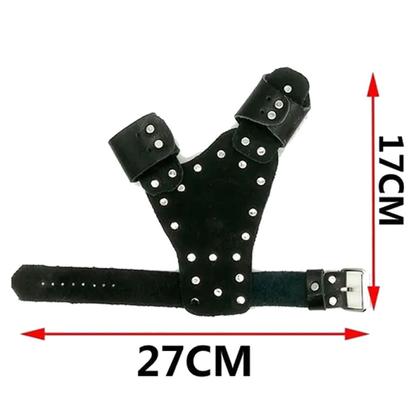 Imagem de Luva Protetora Dardos Pesca Atiradeira Estilingue - Esquerda