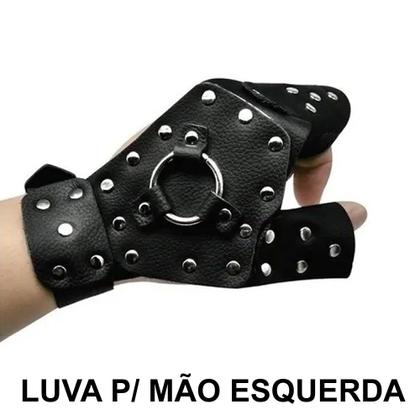 Imagem de Luva Protetora Dardos Pesca Atiradeira Estilingue - Esquerda