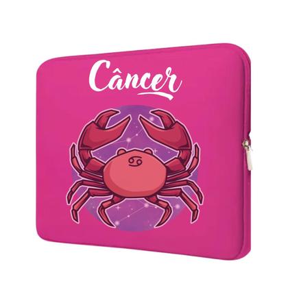 Imagem de Luva protetora Rosa para notebook ou tablet de até 15 Polegadas Estampada com Signos
