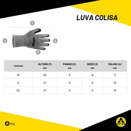 Imagem de Luva Revestida Para Mergulho Cetus Colisa