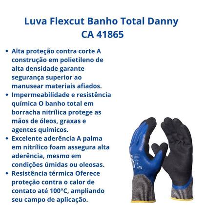 Imagem de Luva Segurança Flexcut Banho Total Danny CA 41865