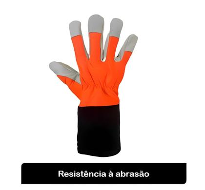Imagem de Luva Segurança Motosserrista Em Vaqueta Tam 9 Sayro