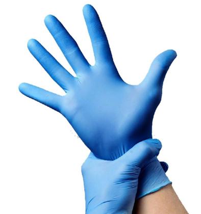 Imagem de Luva Unigloves Nitrílica Azul Blue Sem Pó 1 Caixa Com 100 Und 50 Pares