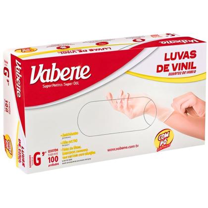 Imagem de Luva Vinil Procedimentos com Pó caixa com 100UN Vabene CA 51196 51228