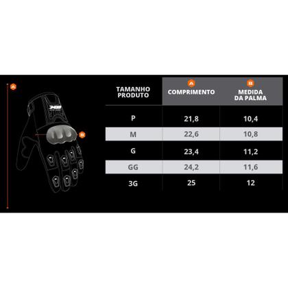 Imagem de Luva X11 Blackout 2 Masculina Motoboy Ciclista Bike Motociclista Motoqueiro