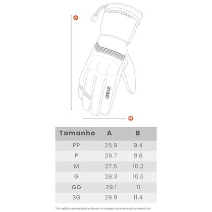 Imagem de Luva X11 Dry Tech Moto Motociclista 100% Impermeável Cano Longo Com Proteção Moto