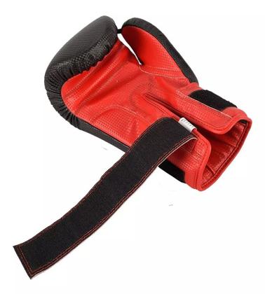 Imagem de Luvas de Boxe Muay Thai New Prospect Preto Vermelho MKS