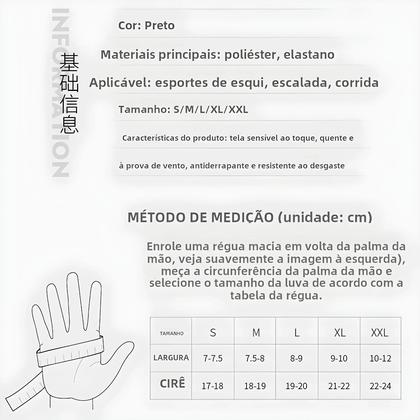Imagem de Luvas De Ciclismo Masculinas De Inverno Com Tela Sensível Ao Toque, Quentes, Antiderrapantes, Com