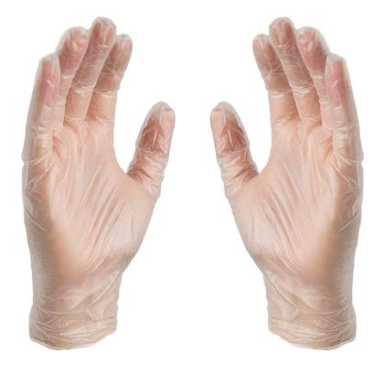 Imagem de Luvas de exame descartáveis AMMEX Clear Vinyl 3 Mil Small x1000