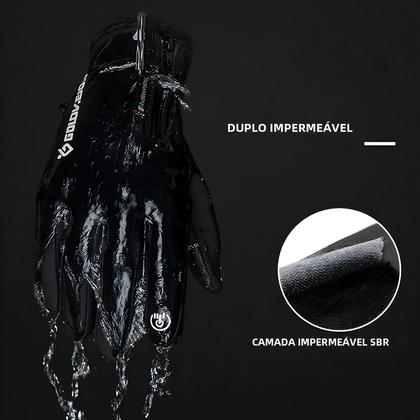 Imagem de Luvas de Inverno para Motocicleta - Forro de Lã Térmica, à Prova d'Água e com Tela Sensível ao Toque