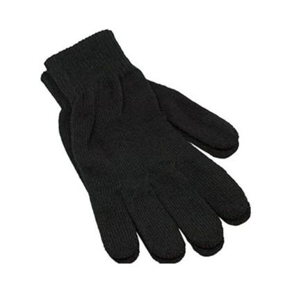 Imagem de Luvas De Lã Frio Inverno Adulto Preta Unissex Mão