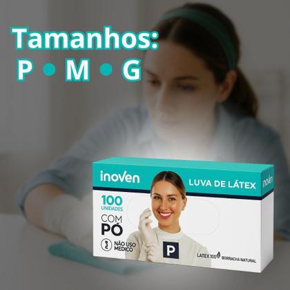 Imagem de Luvas De Látex Com Pó Caixa Com 100 Unidades