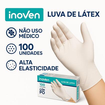 Imagem de Luvas De Látex Com Pó Caixa Com 100 Unidades