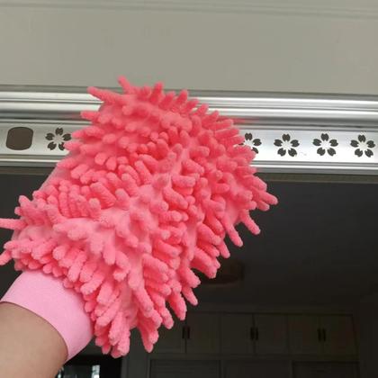 Imagem de Luvas De Lavagem De Carro Ultra Absorventes De Microfibra, Ferramenta De Limpeza Automotiva Sem