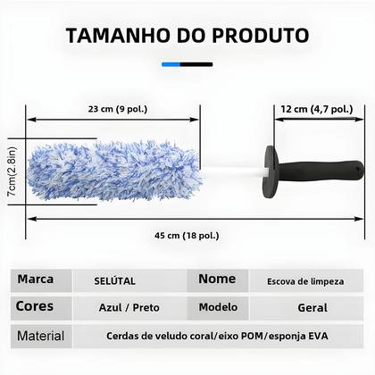 Imagem de Luvas de Lavagem de Carro Ultramacias e Antiderrapantes - Microfibra - Para Limpeza de Rodas