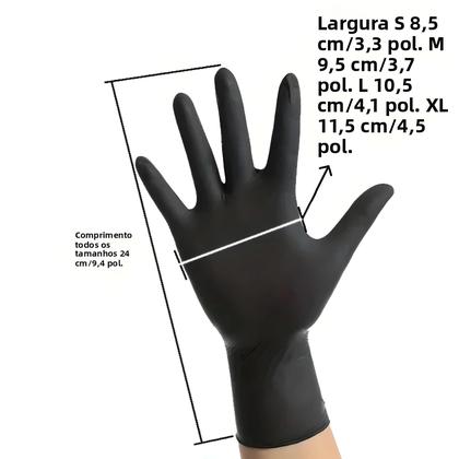 Imagem de Luvas De Nitrilo Descartáveis Impermeáveis Para Cozinha, Lavagem De Louças, Manipulação De