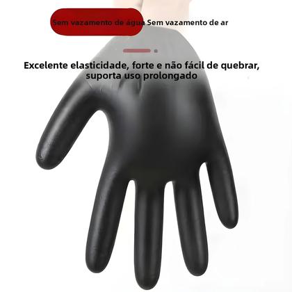 Imagem de Luvas De Nitrilo Descartáveis Impermeáveis Para Cozinha, Lavagem De Louças, Manipulação De