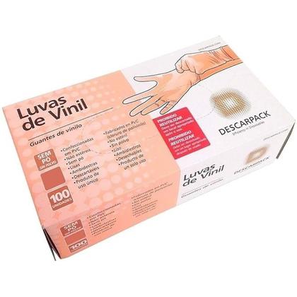 Imagem de Luvas De Procedimentos Descarpack Vinil M Com Pó 100und