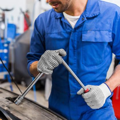 Imagem de Luvas de proteção Evridwear String Knit com dois pontos laterais L