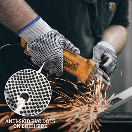 Imagem de Luvas de proteção Evridwear String Knit com dois pontos laterais L