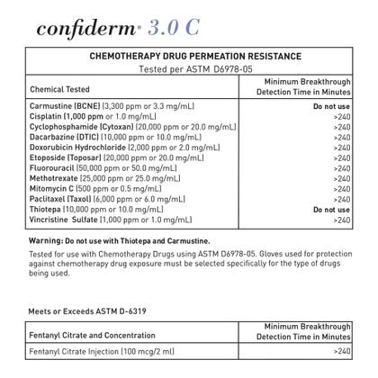 Imagem de Luvas de proteção McKesson Confiderm 3.0 Medium 250 Count