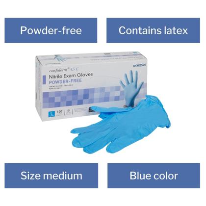 Imagem de Luvas de proteção McKesson Confiderm 4.5C Nitrile Large