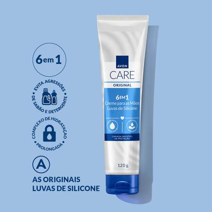 Imagem de Luvas de Silicone Creme Protetor para as Mãos 120g