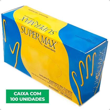 Imagem de Luvas Descartáveis Supermax Premium Quality Procedimento Cor
