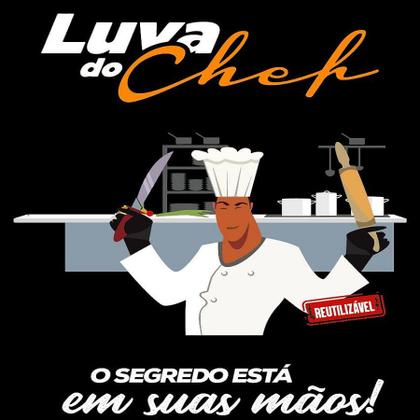 Imagem de Luvas do chef preta (10 unidades) - Latex - Pequena - P