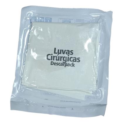 Imagem de Luvas estéreis cirúrgicas descarpack 50 pares tamanho 8,5