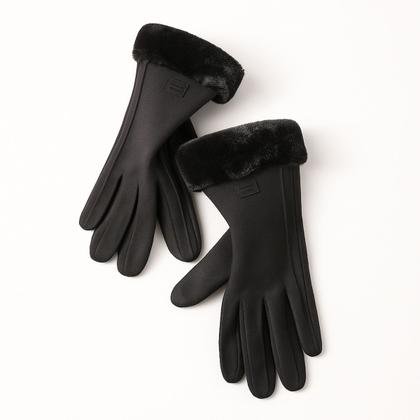 Imagem de Luvas Feminina Inverno Touch Screen Forrada com Lã Pelúciada