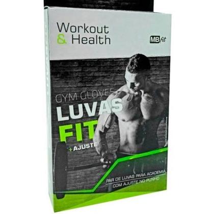 Imagem de Luvas Fit Para Exercícios Treino Academia Exercício Funcional Calistenia Musculação Com Munhequeira MB Fit