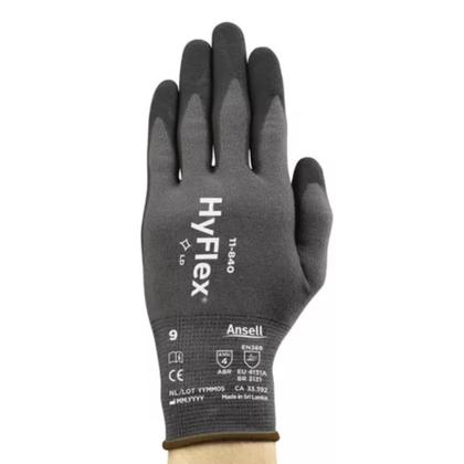 Imagem de Luvas industriais Ansell HyFlex 11-840 Ergonomic XL Grey