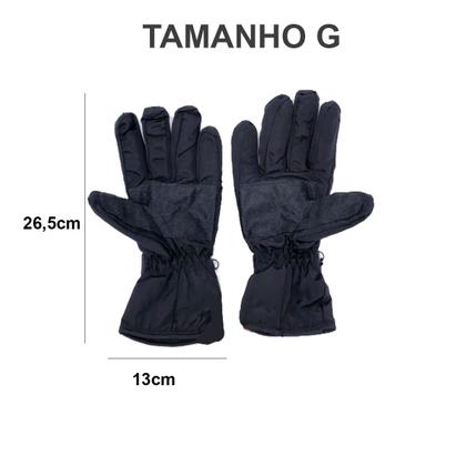 Imagem de Luvas Motoqueiro à Prova de Vento Forro Térmico Inverno 8089