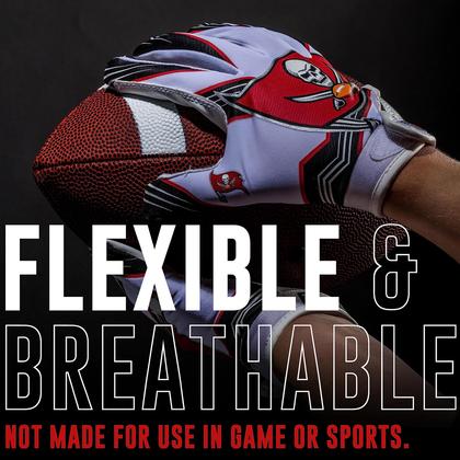 Imagem de Luvas para receptores de futebol Franklin Sports Tampa Bay Buccaneers Youth NFL
