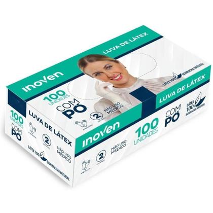 Imagem de Luvas proced látex c pó inoven 100un