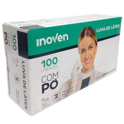 Imagem de Luvas proced látex c pó inoven 100un
