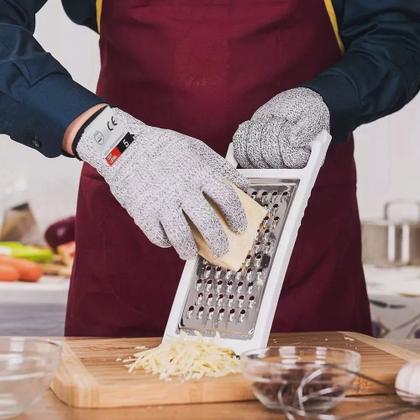 Imagem de Luvas Profissional Anti Corte Máxima Proteção Facas Nivel 5 Q 2256