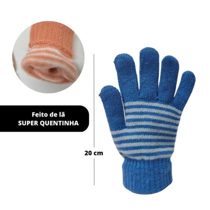 Imagem de Luvas Quentinha Inverno De Lã Touch Screen Tablet Celular