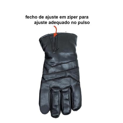 Imagem de Luvas Térmico Inverno Sintético Prova Frio Vento Motoqueiro